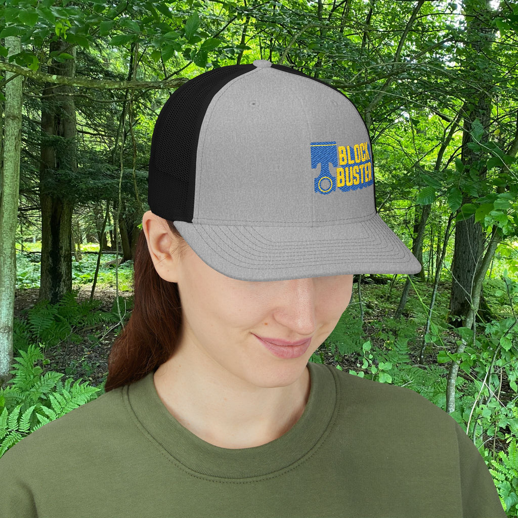 Retro Blockbuster Snapback Trucker Cap, Vintage Hat for Movie Lovers, Adjustable Cap, Fun Gift for Film Buffs, Unique Embroidered Gear