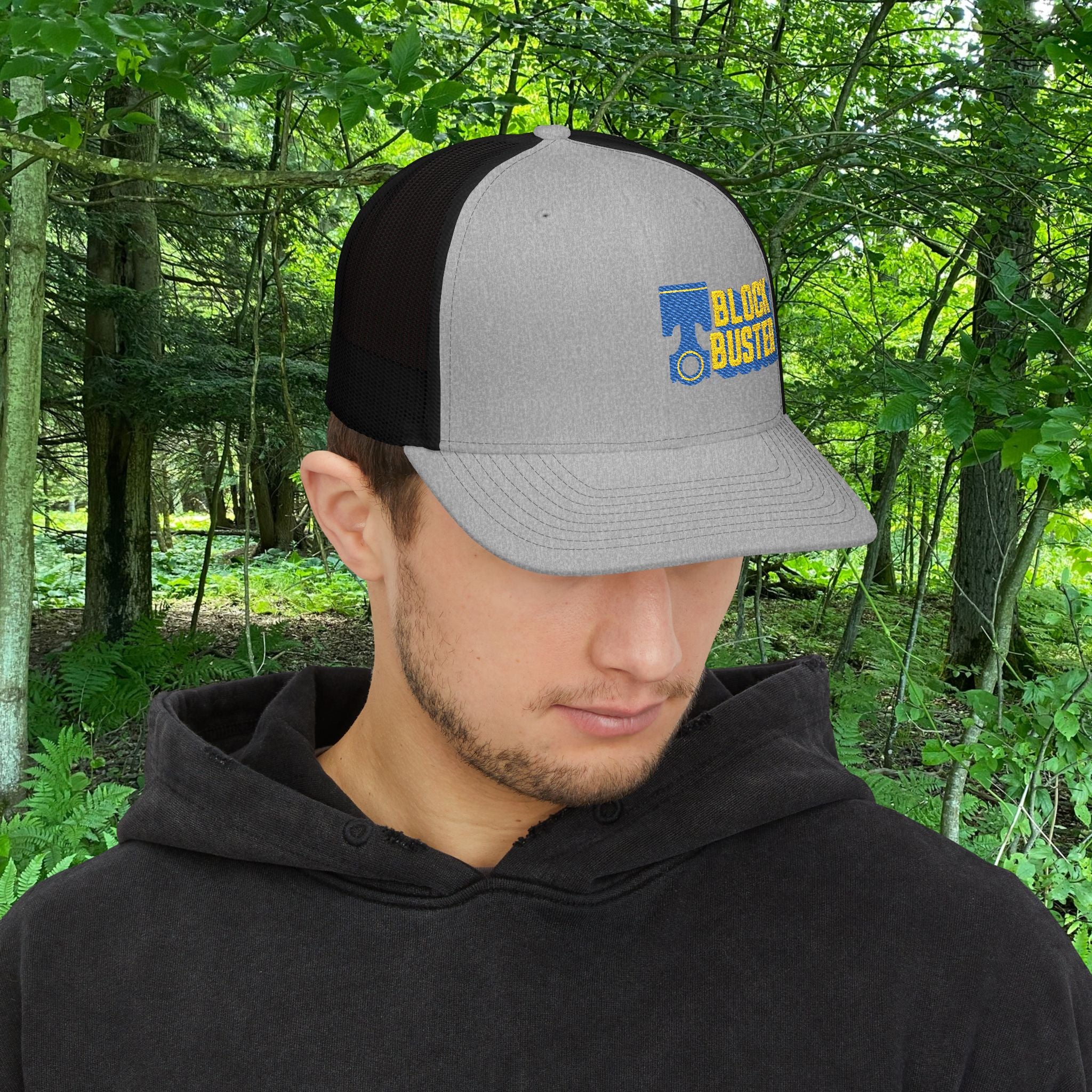 Retro Blockbuster Snapback Trucker Cap, Vintage Hat for Movie Lovers, Adjustable Cap, Fun Gift for Film Buffs, Unique Embroidered Gear