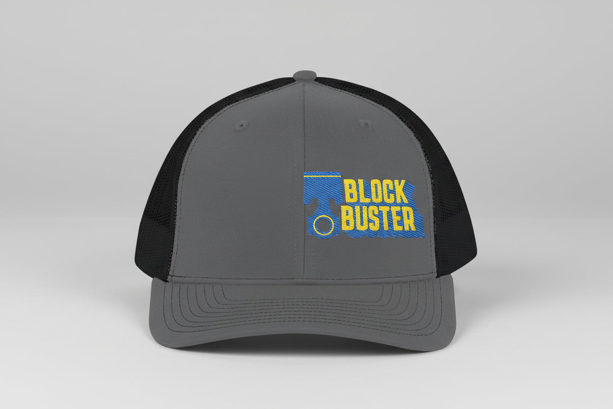 Retro Blockbuster Snapback Trucker Cap, Vintage Hat for Movie Lovers, Adjustable Cap, Fun Gift for Film Buffs, Unique Embroidered Gear